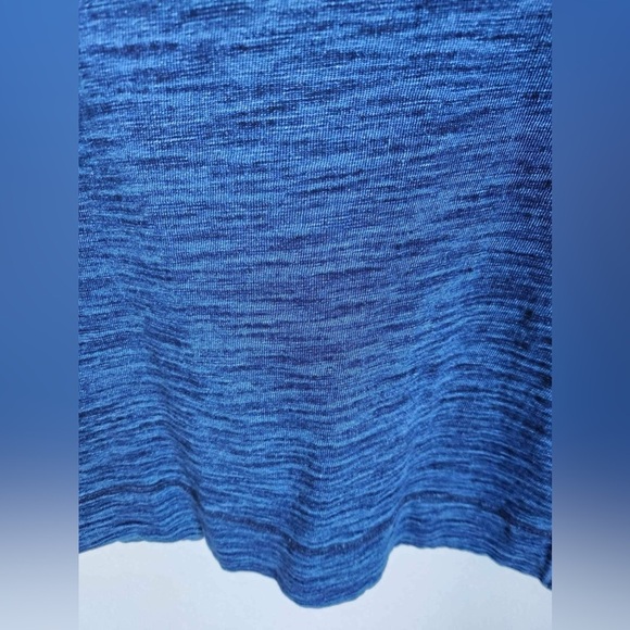 Tommy Bahama Indigo Blue Cotton Jersey Blouse Size Medium - Picture 7 of 8